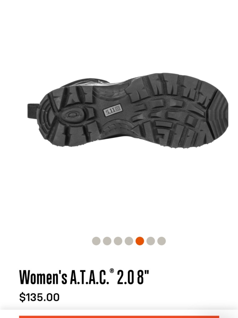 5.11 Women's A.T.A.C.® 2.0 8" boots - Picture 9 of 9